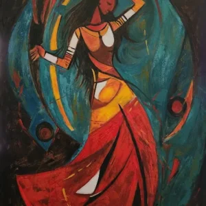 dancer oil painting